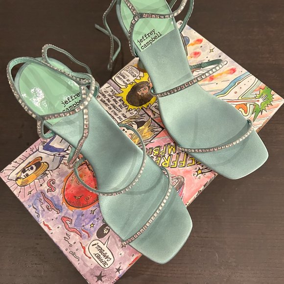 Glamorous Sandal -Jeffrey Campbell Strappy Heels - Picture 1 of 3
